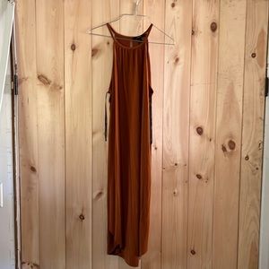 Burnt orangish brown sleeveless dress size S